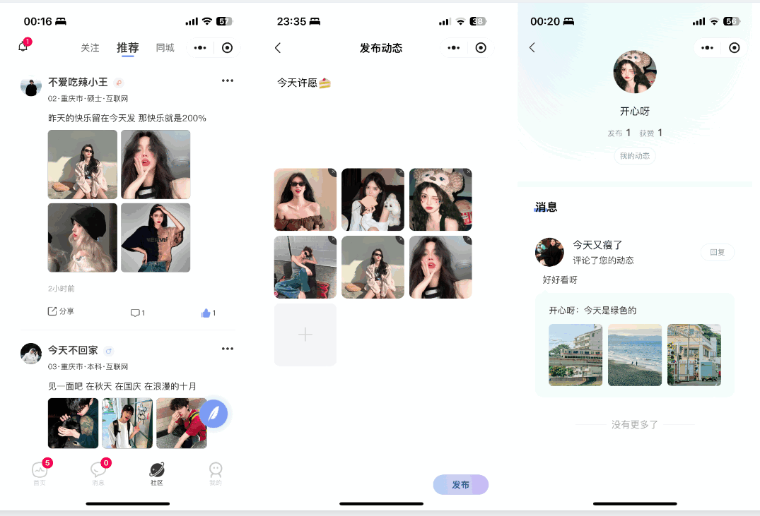 图片[5]-青藤之恋风格社交交友系统源码：即时通讯聊天功能，微信小程序、App、H5三端全面覆盖-夜晚笔记