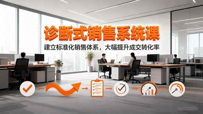（16435期）诊断式销售系统课，建立标准化销售体系，大幅提升成交转化率-夜晚笔记