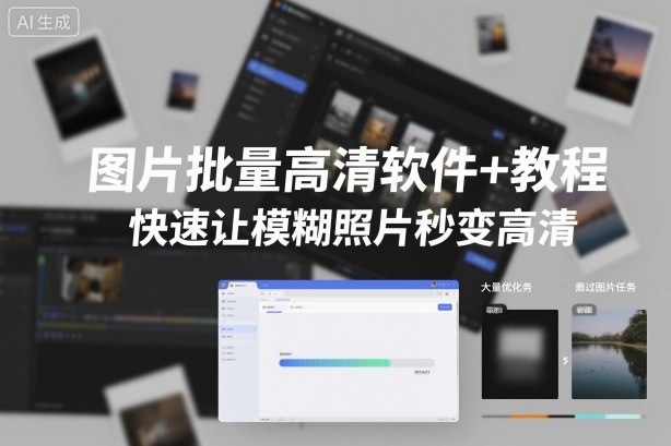 图片批量高清软件+教程，快速让模糊照片秒变高清-夜晚笔记