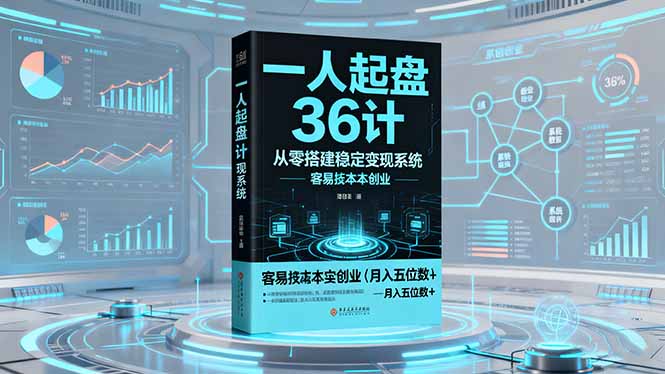 一人起盘36计:从零搭建稳定变现系统,实现低成本创业,月入五位数+-夜晚笔记