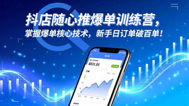 (16526期)抖店随心推爆单训练营,掌握爆单核心技术,新手日订单破百单!-夜晚笔记