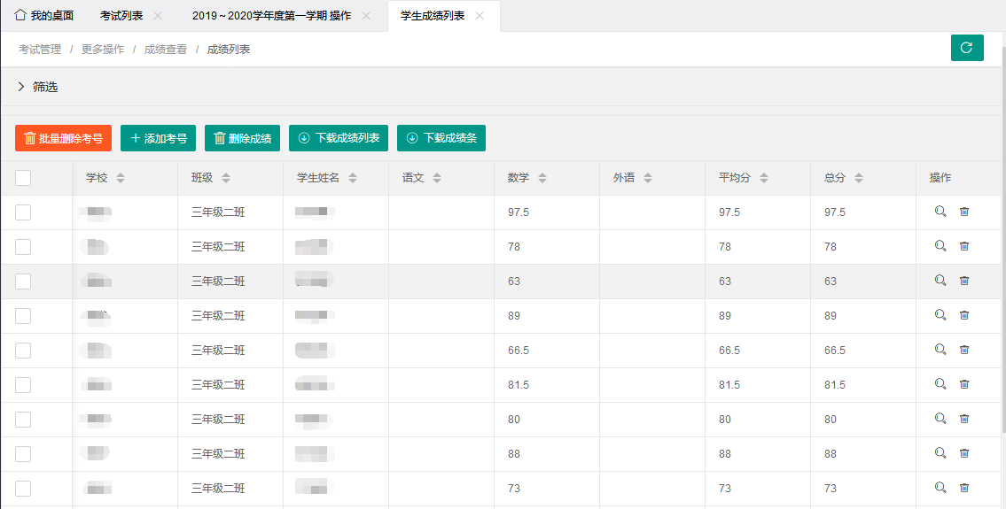 图片[2]-最新学生成绩管理系统源码 Tp6框架-夜晚笔记