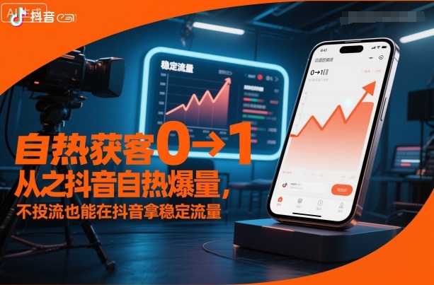 自热获客从0到1之抖音自热爆量,不投流也能在抖音拿稳定流量-夜晚笔记