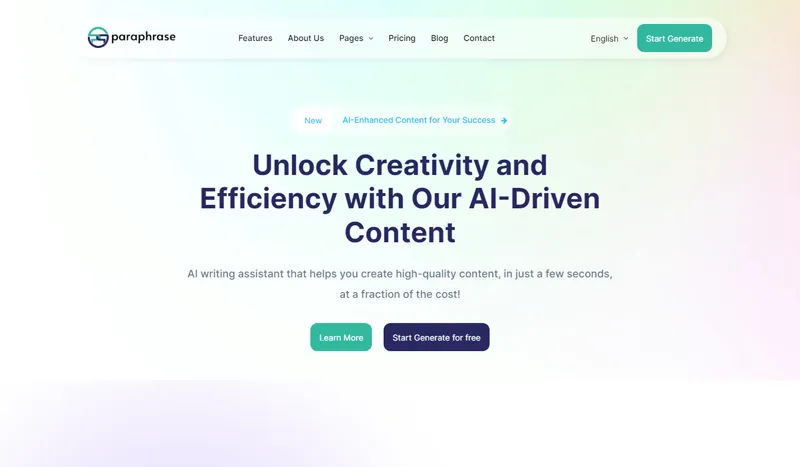 Bootstrap响应式AI写作助手官网源码-夜晚笔记