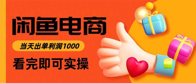 （16473期）闲鱼高利润电商，当天上架当天出单，一单利润300-夜晚笔记