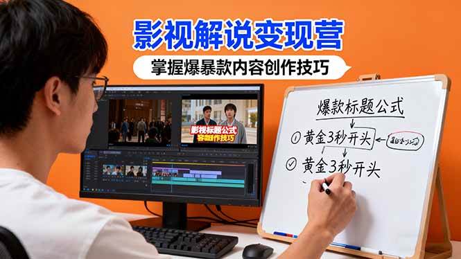 （16348期）影视解说变现营：通过30+实战案例爆款内容创作技巧，掌握影视解说盈利密码-夜晚笔记
