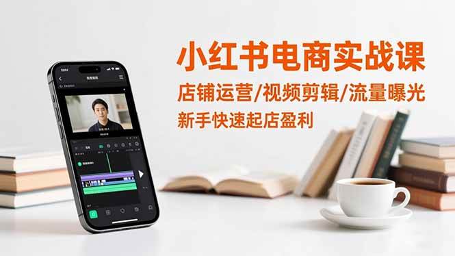 (16536期)小红书电商实战课:店铺运营/视频剪辑/流量曝光,新手快速起店盈利-夜晚笔记