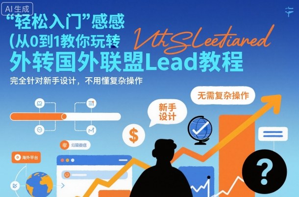 国外联盟賺美刀项目,从0到1教你玩转国外联盟Lead教程,纯新手可操作性100%-夜晚笔记