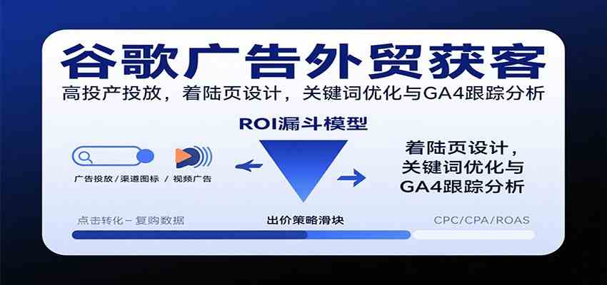 谷歌广告外贸获客，高投产投放，着陆页设计，关键词优化与GA4跟踪分析-夜晚笔记