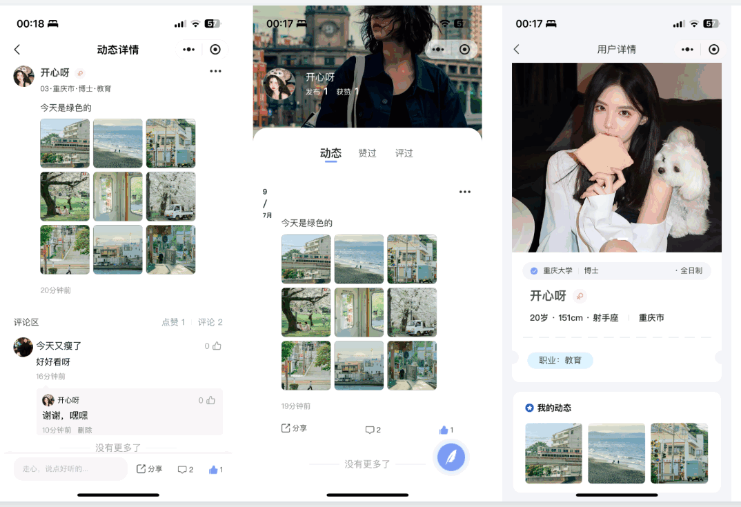 图片[2]-青藤之恋风格社交交友系统源码：即时通讯聊天功能，微信小程序、App、H5三端全面覆盖-夜晚笔记