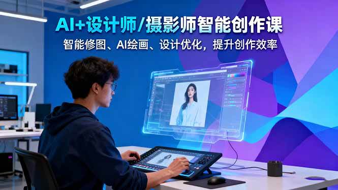 (16398期)AI+设计师/摄影师智能创作课:智能修图、AI绘画、设计优化,提升创作效率-夜晚笔记
